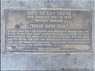 City of Las Vegas First Hospital Historical Plaque