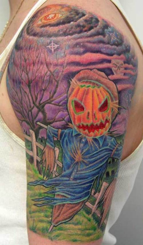 scarecrow tattoo Halloween tattoo