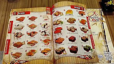 sushiya bukit mertajam menu