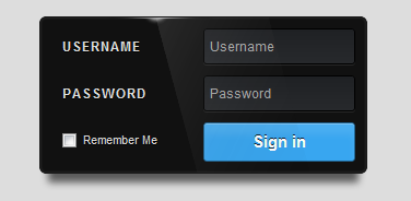 login form