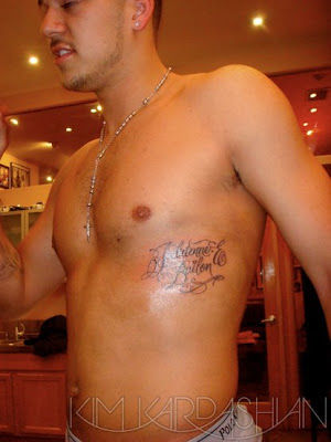 (the tattoo reads Adrienne Bailon!) and then Khloe broke up with her 