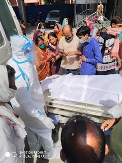 जौनपुर में कोरोना का कोहराम जारी , चार की मौत से दहशत , एक साथ जली लाश