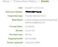 club asteria payment proof