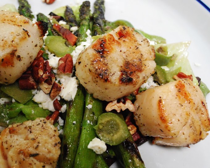 Grilled Scallop Salad Recipe