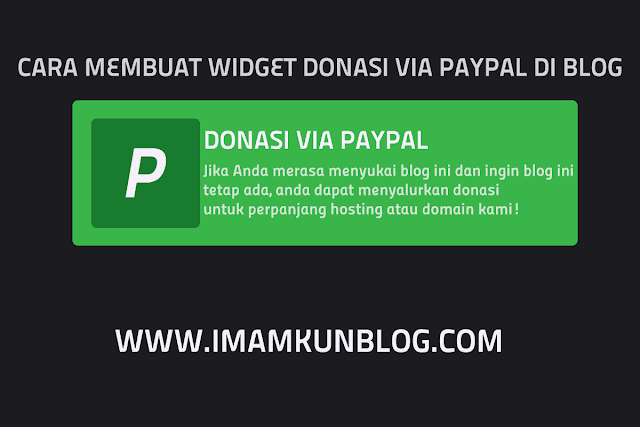 Cara Membuat Tombol Donasi Paypal Responsive di Blog Terbaru