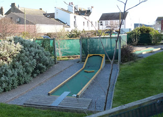 Crazy Golf course at the Lake District Coast Aquarium in Maryport