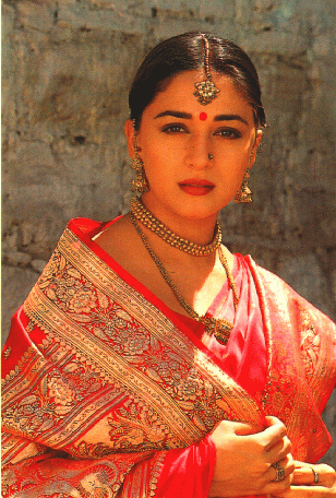 Bollywood Actress Madhuri Dixit Saree Photos