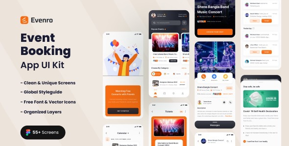 Best Event Booking App Figma Template