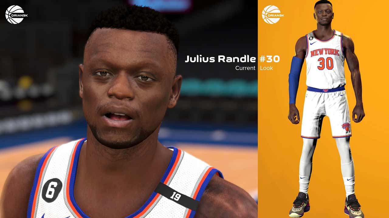 NBA 2K23 Julius Randle Cyberface