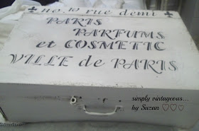 DIY, Parisien address, storage box, white washed