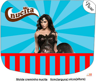 Película de la Mujer Maravilla: Etiquetas para Candy Bar para Imprimir Gratis. 