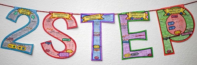 two-step equations math banner