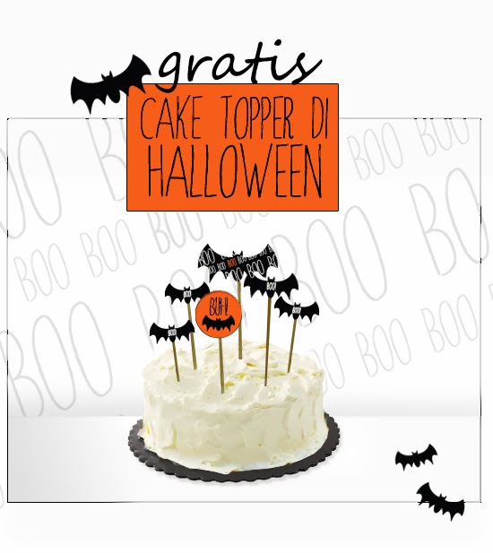 cake topper di halloween stampabile