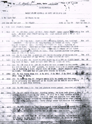 Officers Log (Vietnam) 1-13-1969