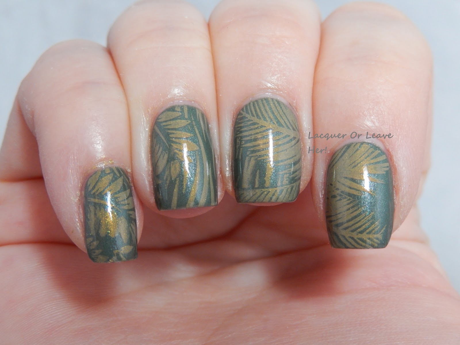 Jungle manicure with tropical 07