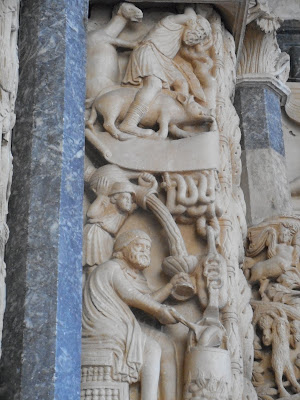 Trogir chiesa portale romanico