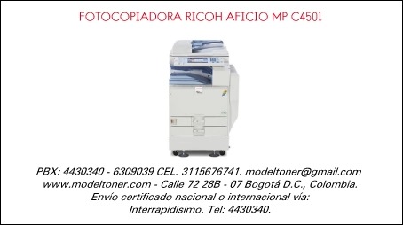 FOTOCOPIADORA RICOH AFICIO MP C4501