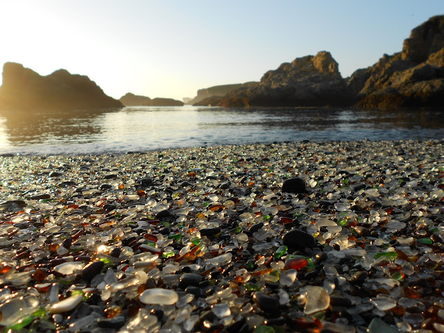 amazing california glass beach photos