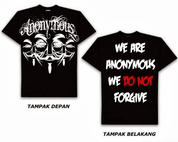 Foto Desain Logo dan Baju Hacker Anonymous - Foto dan Gambar