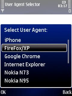 iPhonesque mod Nokia Symbian web browser user agent changer