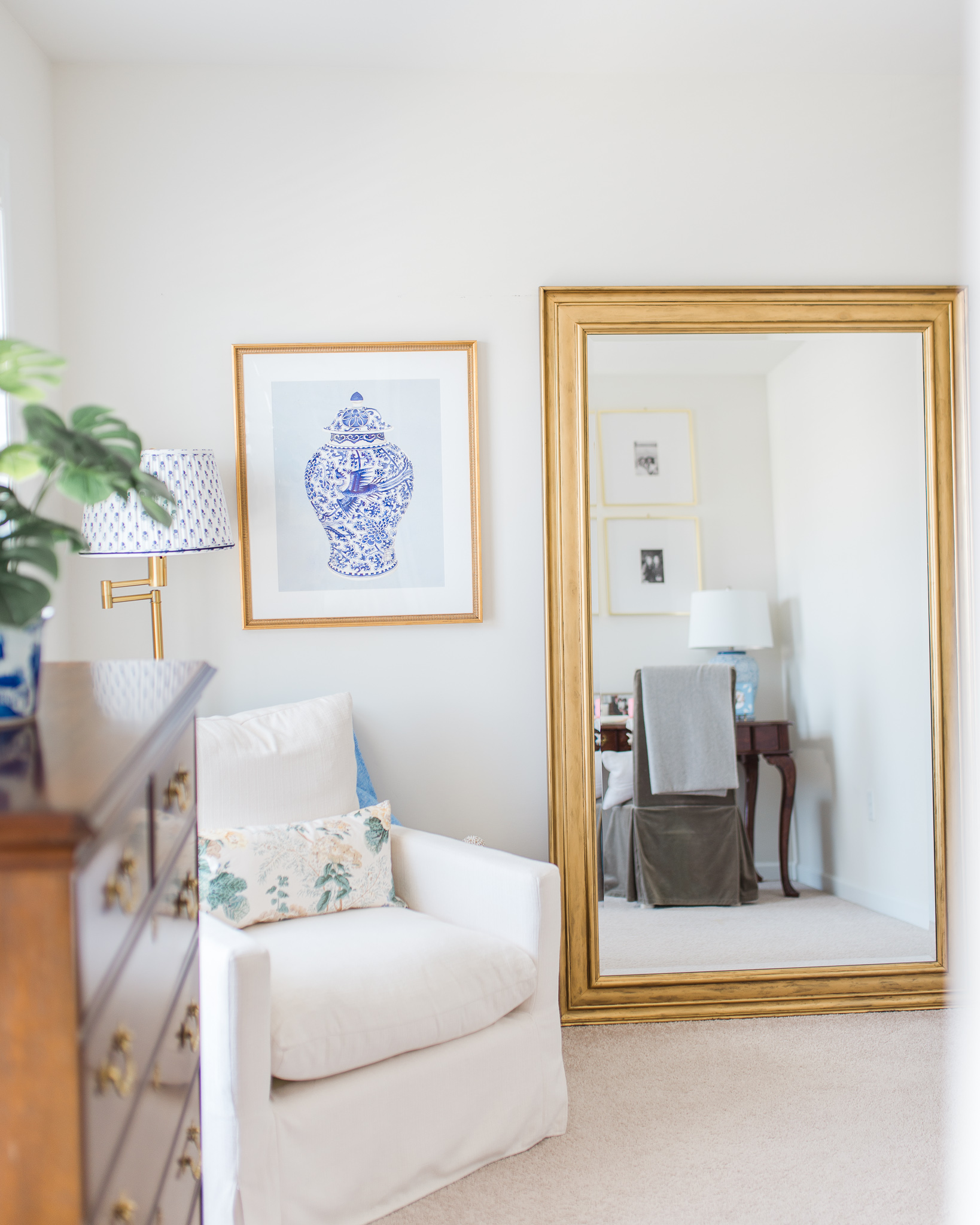 Summer Wind: DIY Rub and Buff Gold Mirror