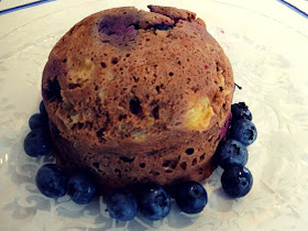large grain free blueberry muffin