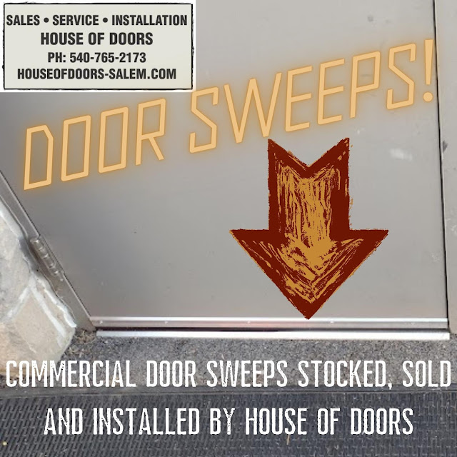 Commercial door sweep in stock