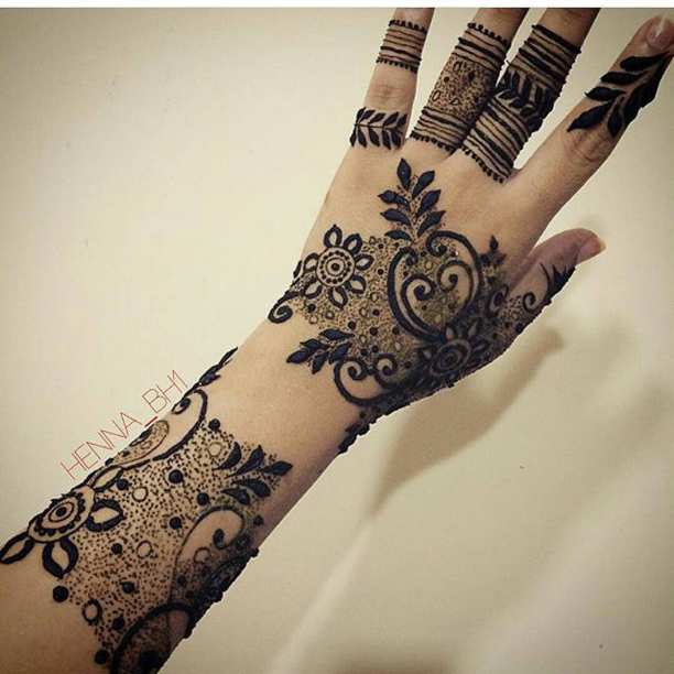 Gambar Henna Yang Simple Dan Cantik Inspirasi Desain Menarik