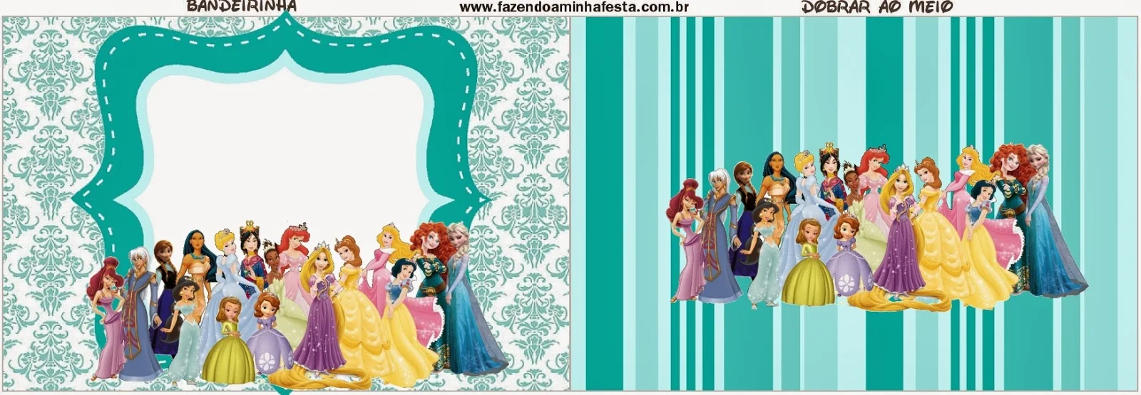 Etiquetas de Todas las Princesa Disney para imprimir gratis.
