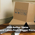 How to Hide Author Name and Labels from Blogger Posts