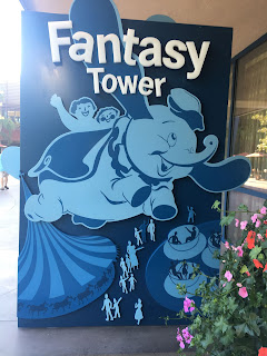 Fantasy Tower Sign Disneyland Hotel