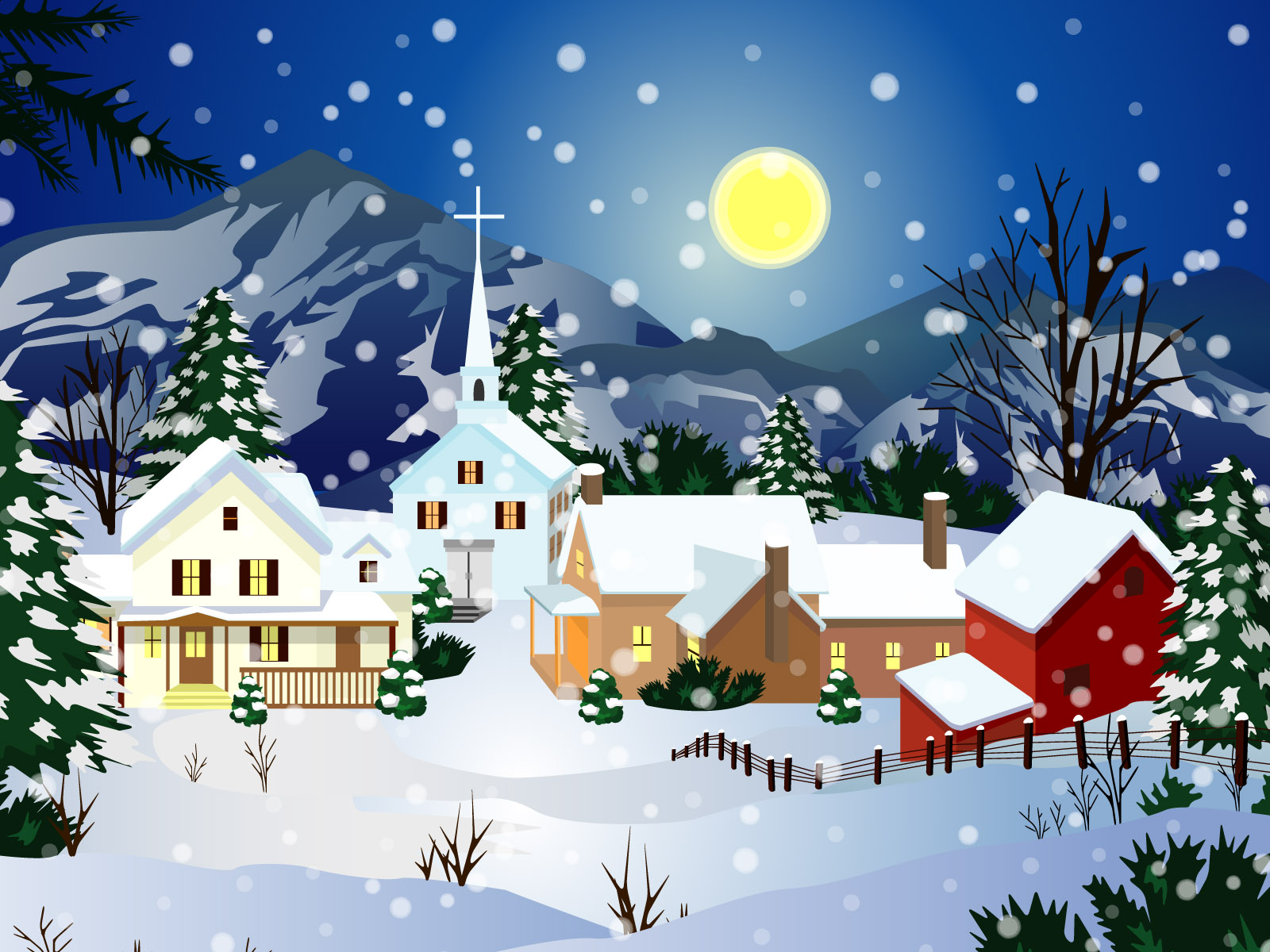 Christmas Snow Wallpaper