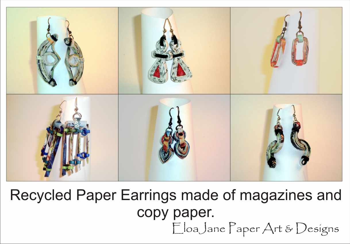 EloaJane Paper Art and Designs: Paper Jewelry