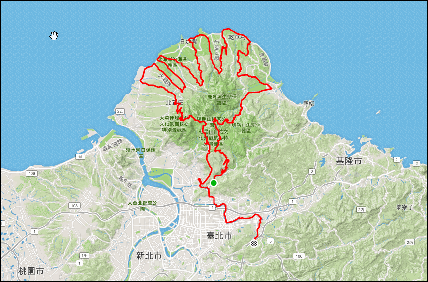 浩志的天空日誌 單車 如來神掌路線第一次體驗 163k 9h01m 中指處爆掉