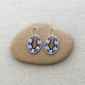 Miguel Ases style Beadwork earrings - scallop shape using Brick Stitch: Lisa Yang's Jewelry Blog