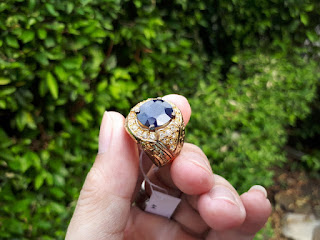 Batu Permata Natural Blue Safir SF018 Indah Mempesona