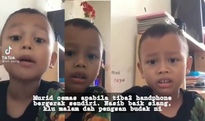 Murid berhadapan detik cemas apabila tiba-tiba handphone bergerak sendiri