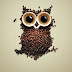 Wide-eyed coffee owl / Extra Strong Coffee advertising wallpaper