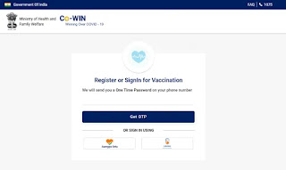Cowin Covid-19 Vaccine Online Registration