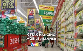 Tempat Jasa Cetak Hanging Mobile Banner Murah di Cipayung, Jakarta Timur