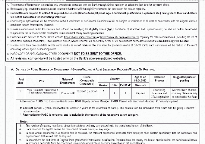 NEW CENTRAL GOVT JOBS LIST 2023 | सेंट्रल गवर्नमेंट जॉब के लिए भारतीय स्टेट बैंक एवं अन्य विभाग में विभिन्न पदों की भर्ती