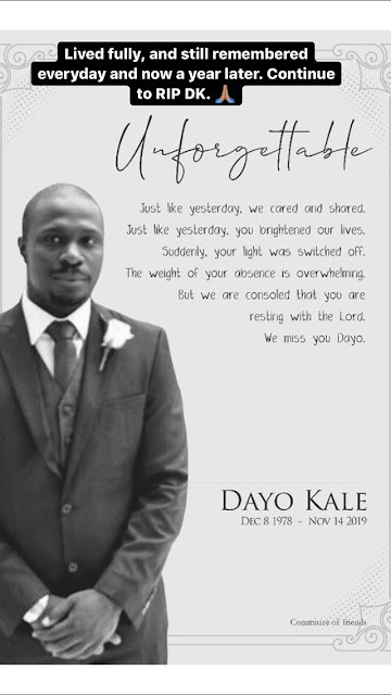 Adenrele Sonariwo remembers Friend David Kale