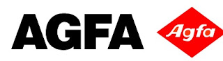 Agfa logo, diamond, red, logo