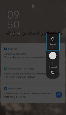 Restart hp Oppo
