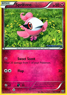 Spritzee Pokemon X and Y Card