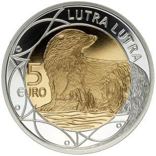 5 euro 2011 Luxembourg Lutra Lutra
