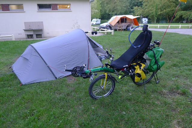 Tour de la Beauce en vélo couché  au camping de Chartres