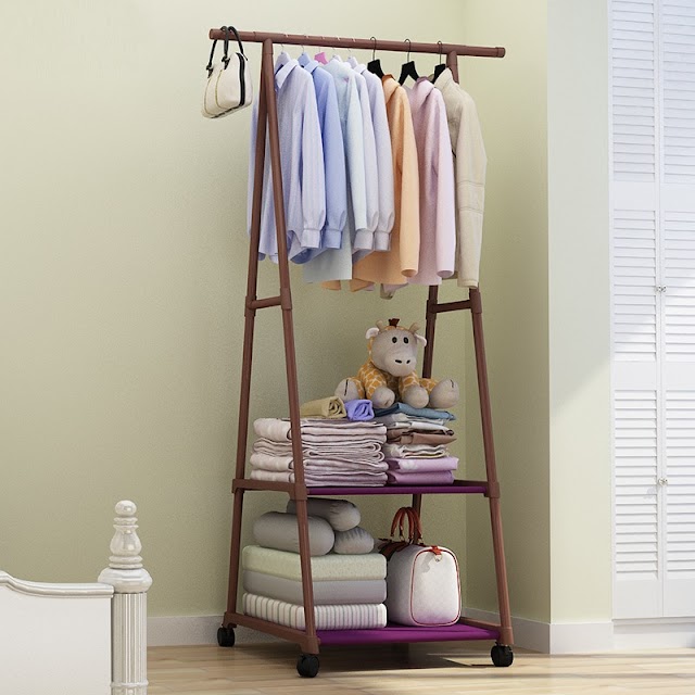 Coat Rack Removable Metal Coat Hanger Stand 