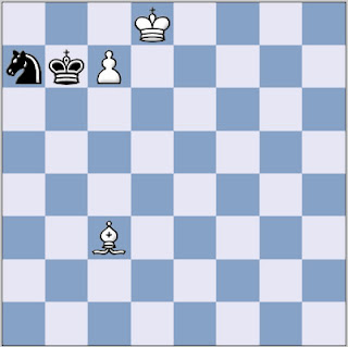 Bishop vs Knight chess ending