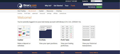 pendaftaran akun real di Binary.com sukses